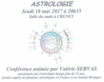 L'Astrologie. Intervenante : Valérie SERVAS